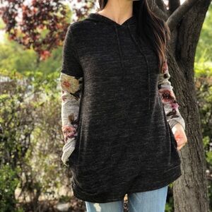 BE Stage Floral Hoodie NWOT